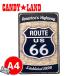  жестяная пластина табличка american смешанные товары Route66 route 66tin plate America смешанные товары tin автограф панель интерьер Z313