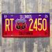  номерной знак жестяная пластина табличка античный RT2450 автограф plate America смешанные товары Setagaya основа гараж товары 