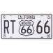  номерной знак жестяная пластина табличка античный ROUTE66 автограф plate America смешанные товары tin автограф Setagaya основа гараж товары 66 CALIFORNIA