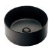 kak large round face washing vessel mat black #LY-493237-D
