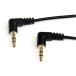 StarTech MU1MMS2RA тонкий 3.5mm стерео Mini штекер аудио кабель (30cm* обе край L type * мужской / мужской )