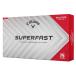  Япония стандартный товар Callaway SUPERFAST( super быстрый ) мяч 2025 год модели красный 15 штук входит 