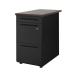  юридическое лицо ограничение Netforce LD-WD3B-W-BK-DBR настольный темно-коричневый корпус черный 3 уровень тумбочка с ящиками производитель прямая поставка 