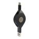 AJ-632 �J�V���� �u���b�N USB�[�d&amp;�����P�[�u�� (���x�^�C�v ���[��80cm A-C)