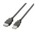 USB удлинение кабель ELECOM Elecom U2C-E10BK черный USB2.0 удлинение кабель A-A удлинение модель обычный 1m