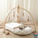  baby gym из дерева Северная Европа безопасность натуральный коляска для игрушка имеется развивающая игрушка 0 лет салон bed .. ниже Play Jim baby модный младенец легко устанавливается 