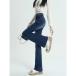  стрейч Denim брюки женский flare pants длинные брюки flair Denim джинсы полный length ножек длина эффект красивый . casual bo