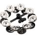 MEINL Percussion высокий шляпа тамбурин Headliner серии Stainless Steel 2row HTHH2BK( мой фланель ударный инструмент Hihat Tambourine)