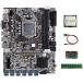 mainboard B75 ETH Mining Motherboard 12XPCIE to USB+G1620 CPU+DDR3 4GB 1600Mhz RAM+MSATA SSD 64G+Switch Cable Miner Motherboard Quick Response and