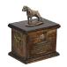 Boxer, Urn for Dog Ashes Memorial with Statue, Pets Name and Quote - ArtDog Personalized