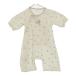 [27995] Combi mini Combimini детский комбинезон размер 50-60 белый длинный рукав длинные брюки круг шея текстильная застёжка точка рисунок Logo вышивка baby 
