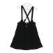 [28097] мини-юбка размер 130 черный джемпер юбка одноцветный лента имеется весна лето осень предмет юбка-клеш симпатичный casual Kids 
