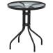  сад te- blue black ширина 61cm стекло стол круг стол одиночный товар зонт дыра имеется модный садовая мебель двор M5-MGKFGB00936BK