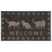  wellcome коврик G. wellcome кошка наружный коврик перед дверью 75×45cm Raver коврик резина предотвращение скольжения грязь сбрасывание дверной коврик M5-MGKFGB90147G