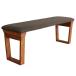  bench стул Brown обеденный bench длина стул Северная Европа 2 местный . ширина 120 из дерева подушка .. соус нет простой M5-MGKTIR00138BR