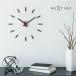  wall wall clock stylish new building festival . modern large quiet sound celebration present on goods Mini maru Northern Europe wall clock large NEXTIME PLUG INN 2610ZW silver black 