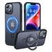 CASEKOO iPhone 15 для кейс [ новый жизнь . позиций быть установленным * многофункциональный цельный ] Magsafe соответствует вооруженные силы США MIL стандарт ударопрочный .. подставка отпечаток пальца предотвращение 