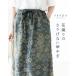  цветок ткань.,... нет .... Denim юбка свободно .. . аккуратный! цветок ткань Denim body type покрытие юбка хлопок хлопок талия резина цветочный принт sanpo b13972ps