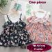  One-piece baby Kids девочка короткий рукав раунд шея накладывающийся надеты способ цветок принт flair юбка симпатичный модный femi человек ga- Lee кий 