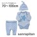  выставить ребенок baby младенец мужчина девочка Kids 3 позиций комплект tops низ раунд шея длинный рукав Star звезда окантовка точка long 