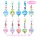  Sanrio character z Secret key holder A( character large . 3 colorful Heart series )