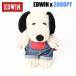 EDWIN Edwin Snoopy сотрудничество Denim мягкая игрушка Denim комбинезон SNOOPY PEANUTS Peanuts мужской женский унисекс QNAK10-0248