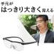 メガネ型ルーペ 眼鏡型 拡大鏡 めがね 1.6倍 メガネの上から掛けられる
