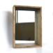  mirror box Brown mirror interior natural interior in dust real Vintage 