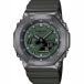 【G-SHOCK】カシオ 腕時計 メンズ 2100シリーズ スリムデザイン ダークグレー グリーン デジアナ メタルカバード クオーツ  GM-2100B-3AJF【新品】