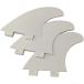 saruSURF Premium TRI FIN SET �v���~�A�� �g���C�t�B���Z�b�g FCS�Ή� �y�� (115cmm White)