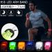 [6 цвет ]s LAP тип USB зарядка отражающий материал входить LED браслет-фиксатор для рукавов одним движением . оборудован люминесценция 3 режим безопасность частота светится напульсник свет браслет-фиксатор для рукавов бег 