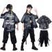  Kids танцевальный костюм выставить hip-hop рубашка слаксы длинные брюки .. лучший ребенок одежда девочка рубашка серый кнопка принт свободно половина воротник t