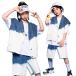  Kids танцевальный костюм Denim лучший hip-hop Kids Denim брюки Корея рубашка девочка мужчина Cheer девушка белый tops HIPHOP Jazz Dance ребенок stage 