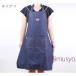  Denim apron childcare worker apron men's lady's . cooking for 150cm?175cm Junior adult cord adjustment possibility with pocket man and woman use 