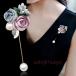  corsage laperu pin lady's adult child combined use flower formal go in . type go in . type wedding presentation pin brooch stick brooch pearl Mother's Day gift csg007