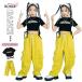  Kids танцевальный костюм Cheer Kids Cheer девушка hip-hop heso..jazz выставить девочка t рубашка Kids танцевальный костюм чёрный t рубашка jaz Mai шт. Корея Dance 