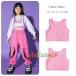  девочка танцевальный костюм .... майка розовый tops Kids .... лучший модный hiphop K-pop Mai шт. группа одежда постановка одежда девушки короткий бак to