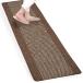 oka(OKA) super . сырой мытье ... кухонный коврик примерно 60cm×240cm Brown (... легкий предотвращение скольжения подушка )