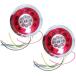 �ėp LED �e�[�������v 12V/24V �g���b�N �g���[���[ �u���[�L �^�[���e�[�������v �~�` ���a137.5mm ����62mm 2�Z�b�g �֘A�摜1