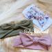 [ почтовая доставка бесплатная доставка ][B]3 шт. комплект! baby лента для волос 3 шт. комплект / цветочный принт / хаки / розовый / девочка / новорожденный / свадьба / лента 
