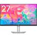 Dell S2722QC 27 дюймовый 4K монитор (3 лет нет блестящий пункт замена гарантия /IPS не глянец /USB Type-C*HDMIx2/sRGB 9