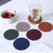  simple synthetic leather (PU) Coaster 1 sheets ( all 8 color )*1 times. order . attaching 2 sheets till please.