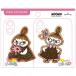 Moomin наклейка пара стикер little mii2 листов входит .en Boss ... смартфон кейс PC декоративный элемент симпатичный отверстие Mark [02] ( всего 1100 иен и больше . покупка возможно )