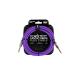 ERNIE BALLʥˡܡ ե-ե(ڴ) Flex Instrument Cable S/S 10ft - Purple