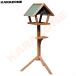 дикая птица. столик для птиц из дерева наружный bird механизм подачи на крыше установлен независимый корм для птиц шт. птица приманка inserting дикая птица наблюдение высота 128cm.. класть двор уличный сад дикая птица для садоводство украшение предмет установка простой 