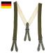 1 point if mail service possible Germany army Raver suspenders olive USED