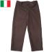  Италия армия ho spitaru шерсть брюки Brown неиспользуемый товар PP394NN широкий брюки брюки низ futoshi . толстый чай цвет защищающий от холода зима мужчина мужской casual 