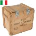  Italy army BOMBE ILLUMINANTI wood box USED BX197UN tree box . medicine box lighting . cannonball Anne mo box amnishona Mini shona-moAMMO container 