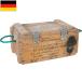  Germany army amnishon wood box rope steering wheel attaching 49x30x24cm USED BX198UN tree box BOX Anne mo box a Mini shona-moAMMO container 