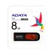 ADATA USB 8GB USB2.0 饤ɼ ֥å AC008-8G-RKD